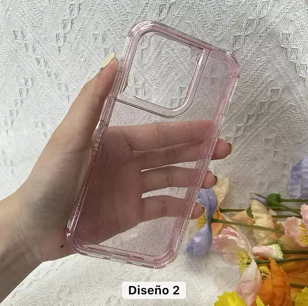 Case Antishok Rosado Iphone13pro+