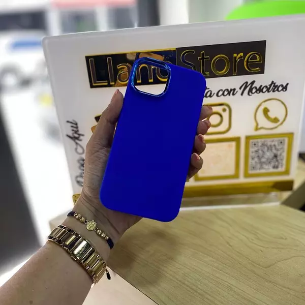 Silicon Case Azul Iphone14