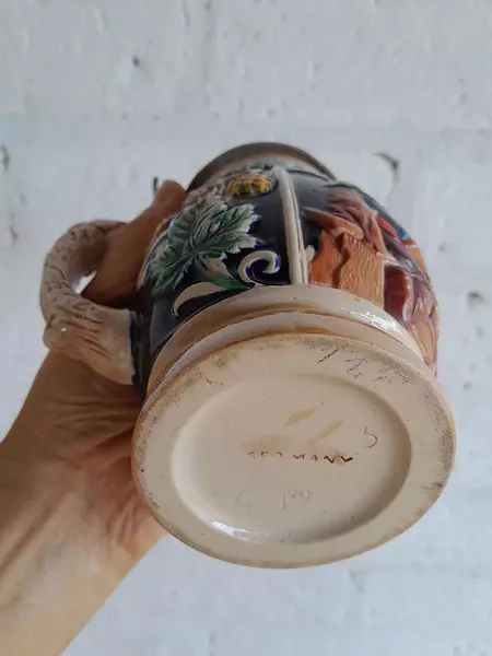 Jarro Cervecero Con Tapa De Peltre - Alemania 1940