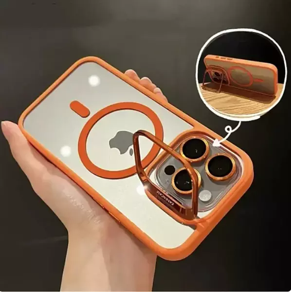 Case Magsafe Borde Naranja Iphone14pro