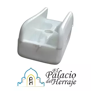 Deslizador En "U" Plastico 15 Mm Blanco