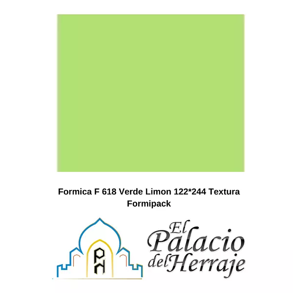 Formica F 618 Verde Limon 122*244 Textura Formipa