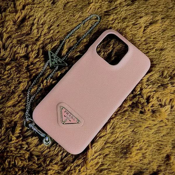 Case Lujo Prada Rosado, Iphone 13 Pro Max