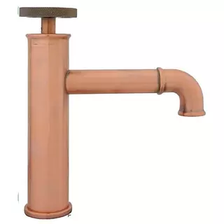 Llave Lavamanos Monocontrol Bajo Rojo Laton