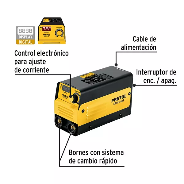 Mini Soldadora Inversora 100 A, 127 V, Pretul