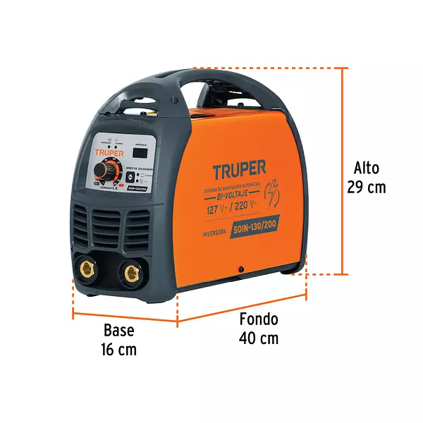 Soldadora Inversora Bi-Voltaje 200 A, 127 V/220 V, Truper