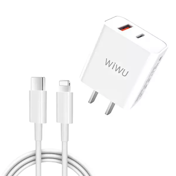 Cargador Wiwu Tipo C A Lightninig 20w Homologado