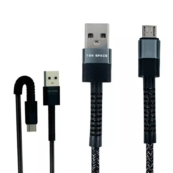 Cable Usb A Micro Usb V8 Carga Rápida 3a Ten Space 1m