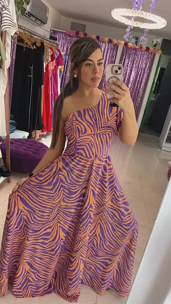 Vestido Zanahoria-Lila