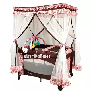 Corral Techo Alto Maxibaby Café-Rosa