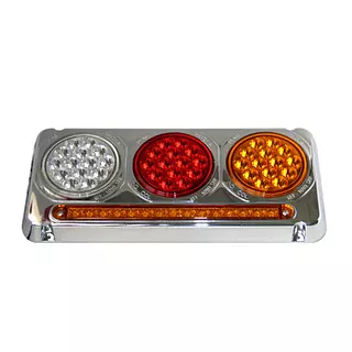 Stop Triple Redonda En Led 1010str