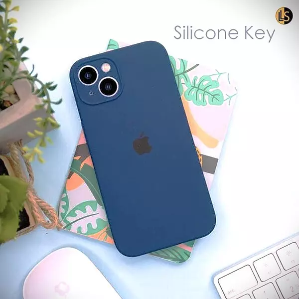 Silicon Case Azul Iphone 15 Pro