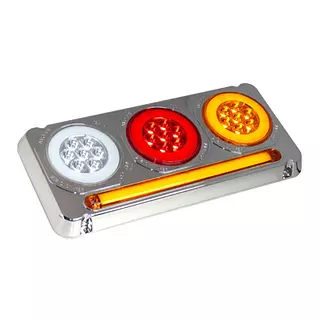 Stop Triple Redondo En Led 1046str
