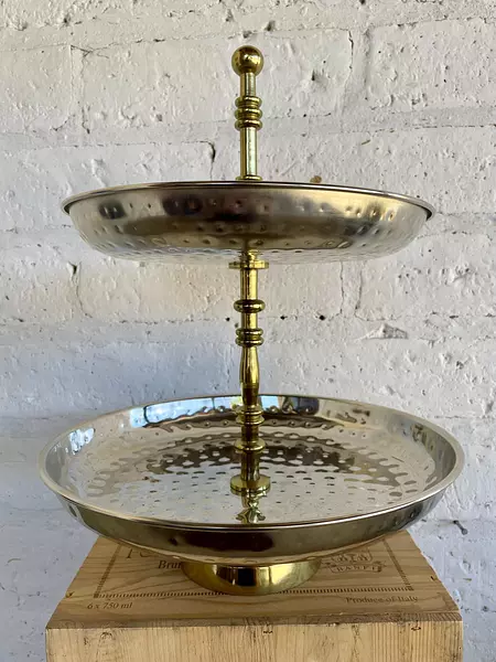 Soporte 2 Platos Martillados