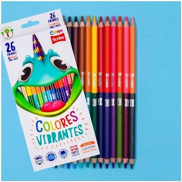 Color Scribe X13/26 Doble Punta + Tajalapiz