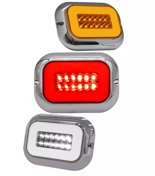 Stop Rectangular En Led 1042as