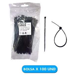 Abrazadera Plástica 15cmx3.3mm Ancho