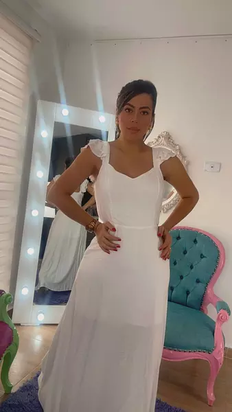 Vestido Blanco Chalis