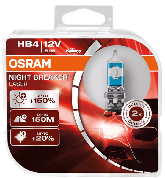 Bombillo 9006 Osram 150 % + Luz 12v