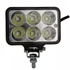 Exploradora Rectangular 6 Led Blanca 12v-36v