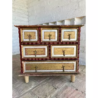 Cajonero De Iglesia Estilo Colonial Español 1900