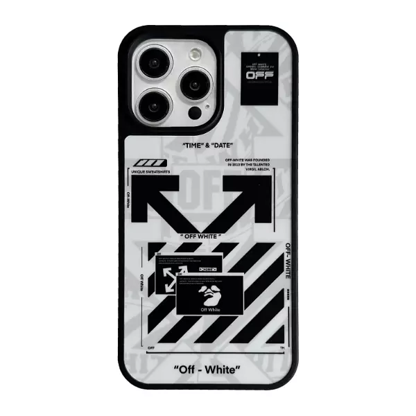 Case Diseño Off White Antichoque Iphone 13 Pro+