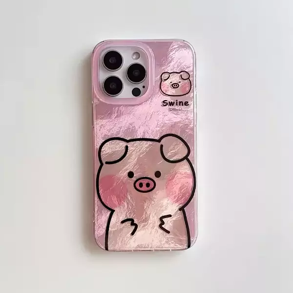 Case Diseño Cerdito Swine Animado Iphone 12 Pro+