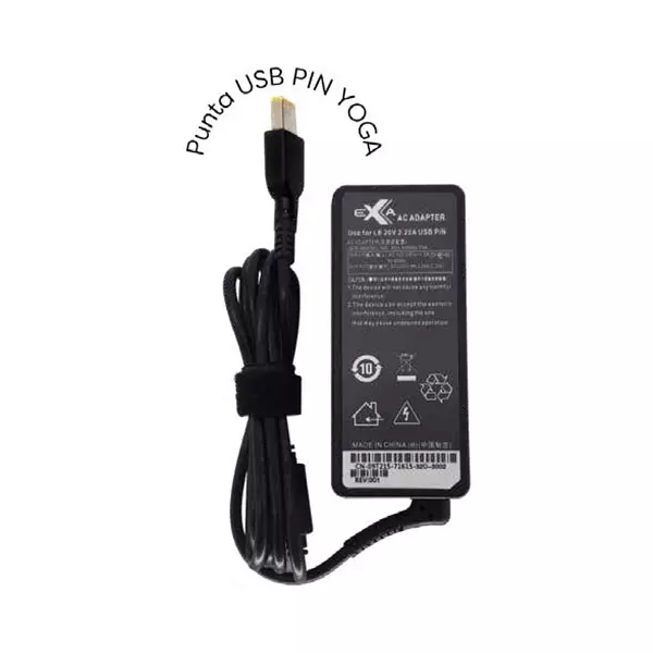 Cargador Para Portátil Lenovo 20v 6,75a Punta Usb Pin