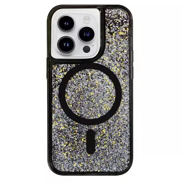 Case Escarchado Con Magsafe Color Negro Iphone 14 Pro+