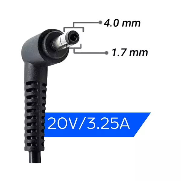 Cargador Para Portátil Lenovo 20v 3.25a Punta 4.0 * 1.7 Mm Lexa