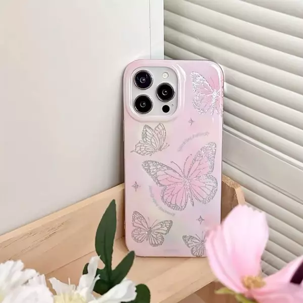 Case Diseño Mariposas Animado Iphone 14 Pro+