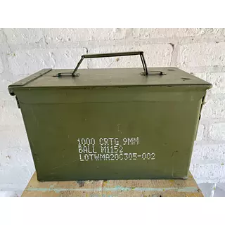 Caja Militar Metálica Extrafuerte Gr Usa 1995
