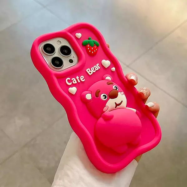 Case Diseño Animado Cate Bear Iphone 13