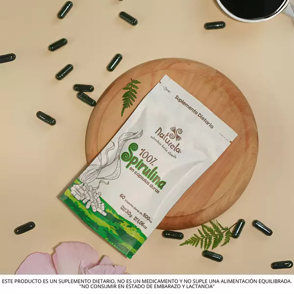 Spirulina Cápsulas Vegetales