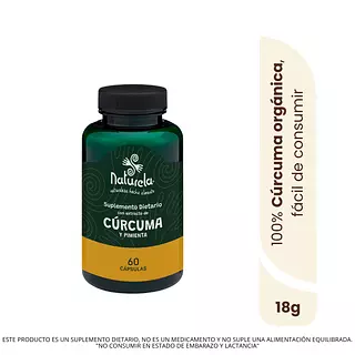 Cápsulas Con Extracto De Cúrcuma Y Pimienta