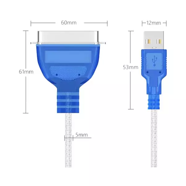 Cable Conversor Usb Impresora Ieee1284 -1.2mtr