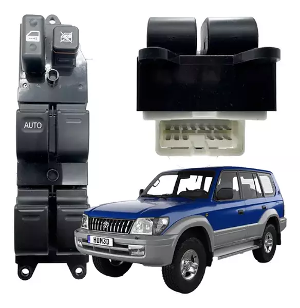 Switch Elevavidrio Principal Toyota Prado Modelo 1999 - 2003