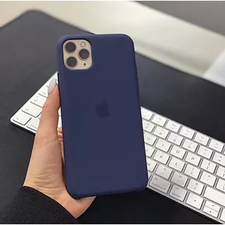 Silicon Case Azul Oscuro Iphone 16pro+