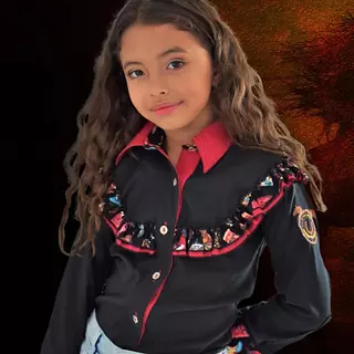 Camisa Vaquera Kids Niña 2