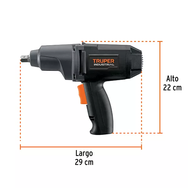 Llave De Impacto 1/2", 900w, Truper Industrial