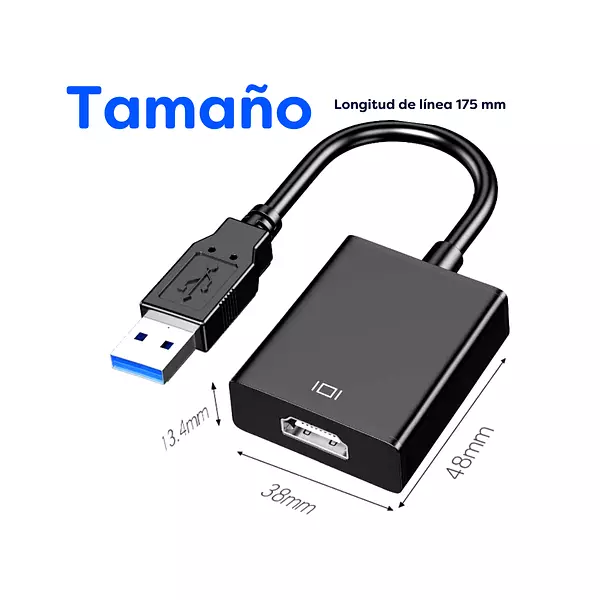 Cable Usb A Hdmi Lexa 3.0