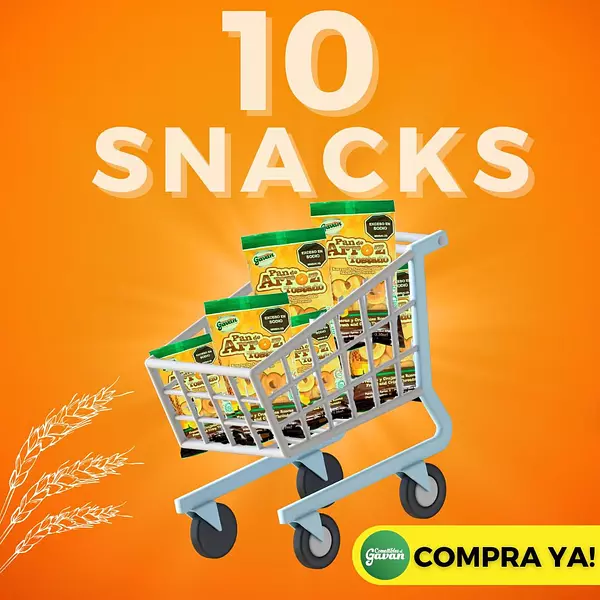 Pan De Arroz Snacks 10 Unidades