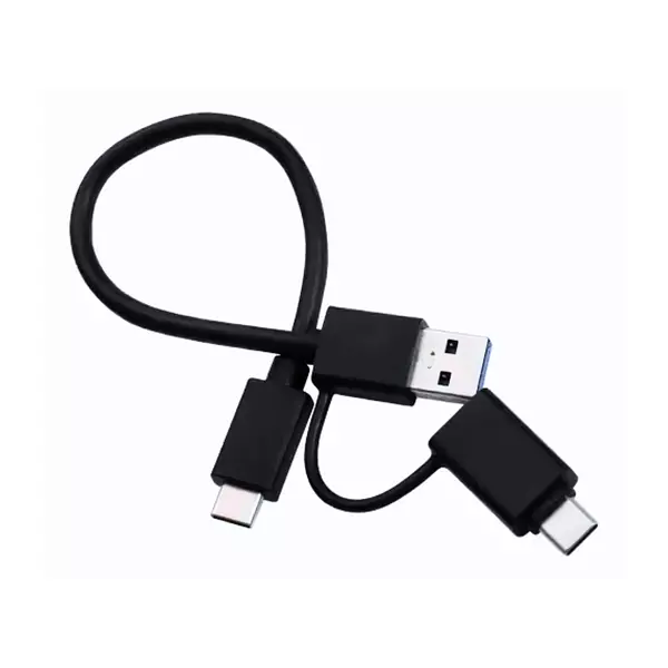 Cable Dual Tipo C A Usb 3.0 A Y Tipo C 30 Cm