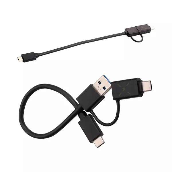 Cable Dual Tipo C A Usb 3.0 A Y Tipo C 30 Cm