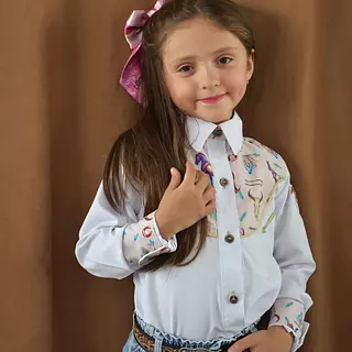 Camisa Vaquera Kids Niña 5