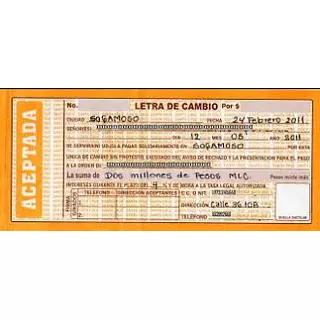 Letra de cambio bond und