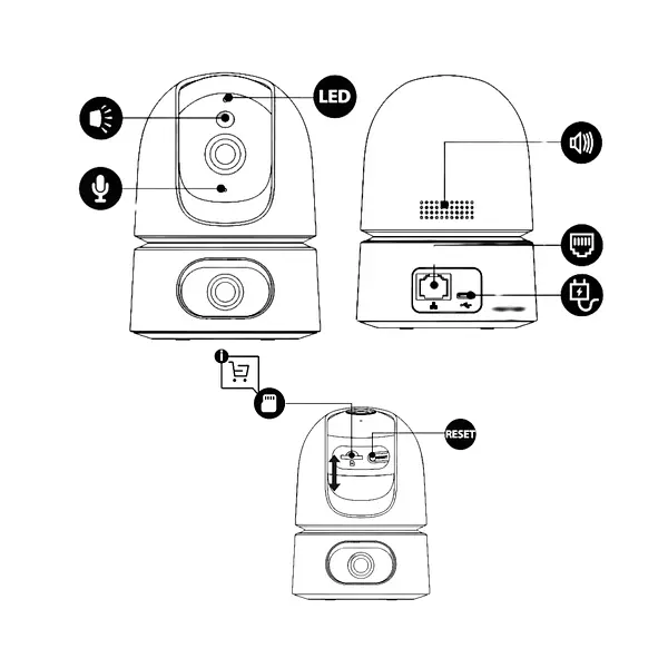 Cámara De Seguridad Imou Wifi 10mp Dual (5mp Lente Fijo-5mp