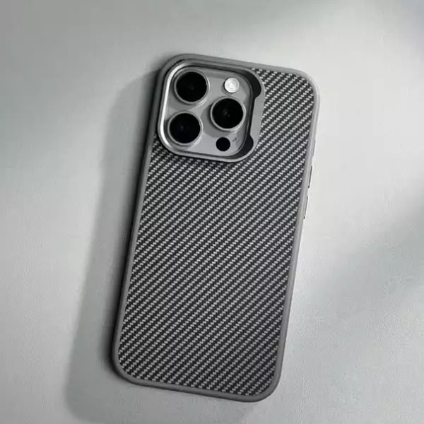 Case Diseño Lujo Color Borde Gris Iphone 14