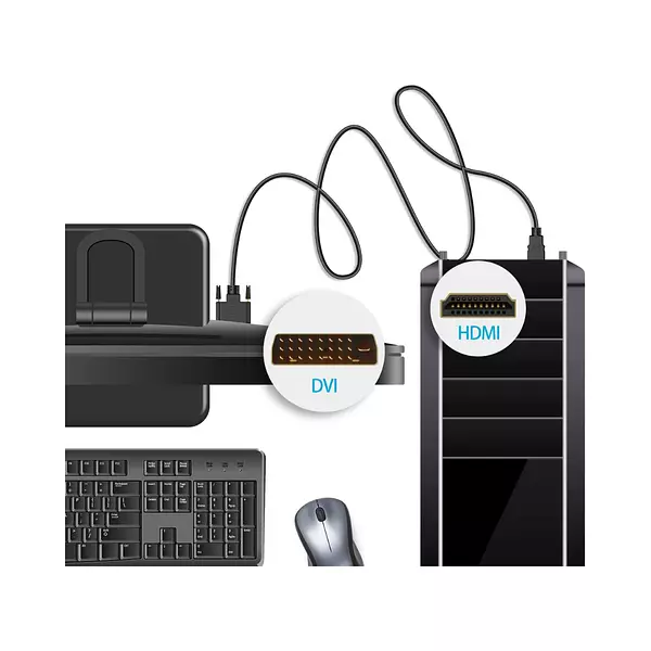 Cable Hdmi A Dvi (24+1) 1,8 Mtrs Lexa