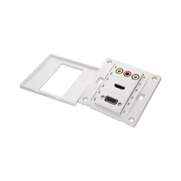 Toma De Pared Faceplate Av Hdmi Vga